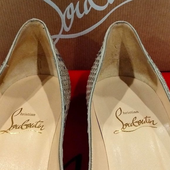 CHRISTIAN LOUBOUTIN MATER CLAUDE 85 PYTHON LUCIDO - Picture 10 of 14